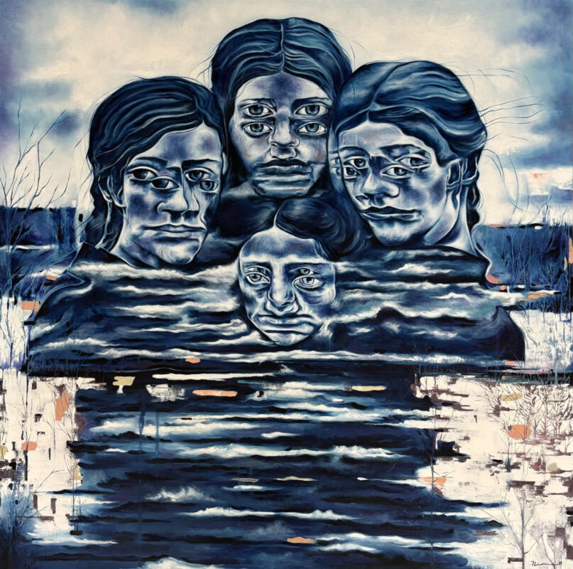 ‘Ideallestirilmis Benlik 90x90 cm.TUYB .2025